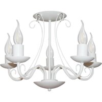 Люстра средней высоты Элетех Классик 151 НПБ 01-5х60-141 1005404788 (белый муар) - Превью изображения №2 — Интернет-магазин ПроЗаказ