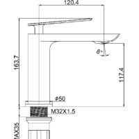 Смеситель Maxonor Pure Life PL1095-8 - Превью изображения №3 — Интернет-магазин ПроЗаказ