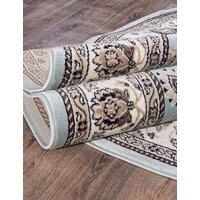 Ковер для жилой комнаты Merinos Valencia Deluxe d251-OVAL-L.BLUE-BROWN (1.5х3) - Превью изображения №2 — Интернет-магазин ПроЗаказ