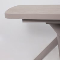 Кухонный стол Мамадома Leonel-130 раздвижной 130-165х85 (бежевый камень-hpl/капучино) - Превью изображения №12 — Интернет-магазин ПроЗаказ