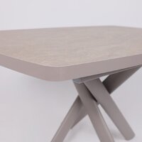 Кухонный стол Мамадома Leonel-130 раздвижной 130-165х85 (бежевый камень-hpl/капучино) - Превью изображения №10 — Интернет-магазин ПроЗаказ