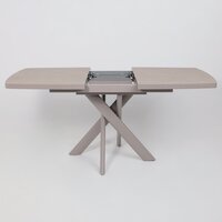 Кухонный стол Мамадома Leonel-130 раздвижной 130-165х85 (бежевый камень-hpl/капучино) - Превью изображения №19 — Интернет-магазин ПроЗаказ