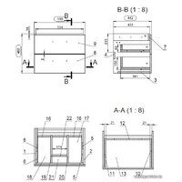  Cersanit Тумба с умывальником Lara 60 + Como 63414 + S-UM-COM60/1-w - Превью изображения №2 — Интернет-магазин ПроЗаказ