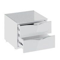 Тумба Трия Глосс ТД-319.03.01 (белый глянец-стекло) - Превью изображения №2 — Интернет-магазин ПроЗаказ