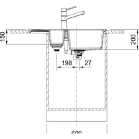 Кухонная мойка Franke Sirius 2.0 S2D 651-78 Tectonite 143.0628.385 (белый) - Превью изображения №3 — Интернет-магазин ПроЗаказ