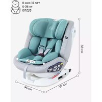 Детское автокресло Rant Nitro Isofix UB619 (серый/мятный) - Превью изображения №10 — Интернет-магазин ПроЗаказ