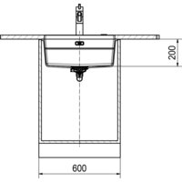Кухонная мойка Franke Kubus 2 KNG 110-52 125.0528.613 (миндаль) - Превью изображения №3 — Интернет-магазин ПроЗаказ