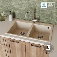 Кухонная мойка Polygran Brig 790 (кремовый) - Превью изображения №9 — Интернет-магазин ПроЗаказ