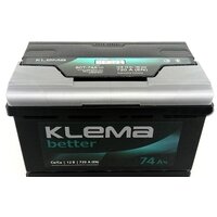 Автомобильный аккумулятор Klema Better 6СТ-74А(0) (74 А·ч) - Превью изображения №2 — Интернет-магазин ПроЗаказ