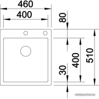 Кухонная мойка Blanco Claron 400-IF/A Durinox 523392 - Превью изображения №2 — Интернет-магазин ПроЗаказ