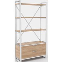 Hype Mebel Стандарт Люкс 50x200 (белый/дуб галифакс натуральный)