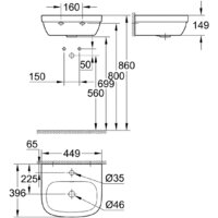 Умывальник Grohe 39324000 44.9x39.6 - Превью изображения №8 — Интернет-магазин ПроЗаказ