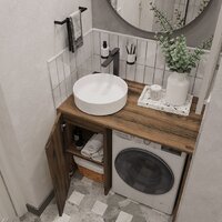  ЗОВ Тумба под умывальник Стамбул 100 S100LAW0LAWWMD (аттик) - Превью изображения №4 — Интернет-магазин ПроЗаказ