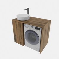  ЗОВ Тумба под умывальник Стамбул 100 S100LAW0LAWWMD (аттик) - Превью изображения №3 — Интернет-магазин ПроЗаказ