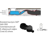Трап/канал Berges Wasserhaus B1 Keramik 800 095119 (матовый черный) - Превью изображения №7 — Интернет-магазин ПроЗаказ