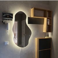 Зеркало EMZE Led 63x110 LED.NF.63.110.4K (с подсветкой, бесконтактное включение) - Превью изображения №2 — Интернет-магазин ПроЗаказ