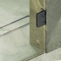 Душевая дверь MaybahGlass 195x70.5 MGD-519-6 (сатин стекло/черный) - Превью изображения №6 — Интернет-магазин ПроЗаказ