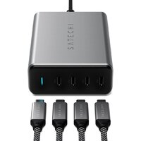 Сетевое зарядное Satechi 165W USB-C 4-Port PD GaN Charger ST-UC165GM-EU - Превью изображения №2 — Интернет-магазин ПроЗаказ
