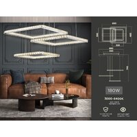 Подвесная люстра Ambrella light Acrylica FA1759 - Превью изображения №6 — Интернет-магазин ПроЗаказ