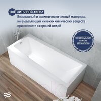 Ванна Lauter Versailles 150x75 21070050 (с ножками, лицевым и торцевым экранами) - Превью изображения №5 — Интернет-магазин ПроЗаказ