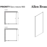 Душевая стенка Allen Brau Priority 3.31016.00 - Превью изображения №2 — Интернет-магазин ПроЗаказ