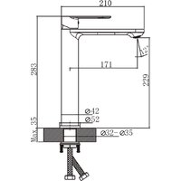 Умывальник Lauter 21493A + Moon 21СK81691C - Превью изображения №4 — Интернет-магазин ПроЗаказ