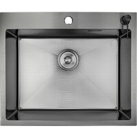 Кухонная мойка Stellar Decor S6550NB-D (нано черный) - Превью изображения №6 — Интернет-магазин ПроЗаказ