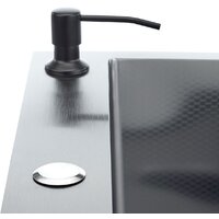 Кухонная мойка Stellar Decor S6550NB-D (нано черный) - Превью изображения №8 — Интернет-магазин ПроЗаказ