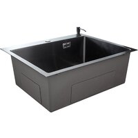 Кухонная мойка Stellar Decor S6550NB-D (нано черный) - Превью изображения №4 — Интернет-магазин ПроЗаказ