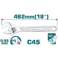 Ключ разводной Total THT1010183 - Превью изображения №2 — Интернет-магазин ПроЗаказ