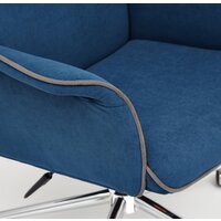 Офисное кресло TetChair Charm (флок, синий) - Превью изображения №8 — Интернет-магазин ПроЗаказ