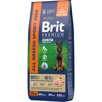 Сухой корм для собак Brit Premium Dog Adult Sport 5000 с курицей 15 кг - Превью изображения №4 — Интернет-магазин ПроЗаказ