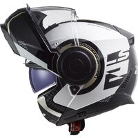 Мотошлем LS2 FF902 Scope Arch (S, белый/серый) - Превью изображения №6 — Интернет-магазин ПроЗаказ