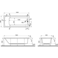 Ванна Vitra 55840001000 - Превью изображения №6 — Интернет-магазин ПроЗаказ