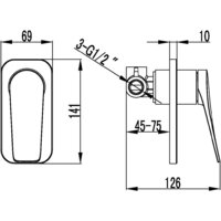 Смеситель без скрытого механизма Lemark Bronx LM3723BL - Превью изображения №2 — Интернет-магазин ПроЗаказ