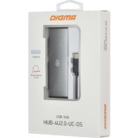 USB-хаб Digma HUB-4U2.0-UC-DS - Превью изображения №6 — Интернет-магазин ПроЗаказ