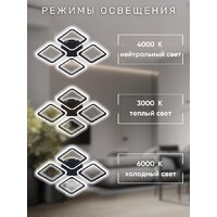 Припотолочная люстра Aitin Pro B5105/4 (черный) - Превью изображения №9 — Интернет-магазин ПроЗаказ