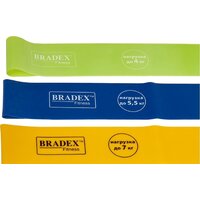 Набор фитнес резинок Bradex SF 0321 (3 шт, от 4 до 7 кг) - Превью изображения №2 — Интернет-магазин ПроЗаказ