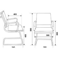Офисный стул Бюрократ CH-993-Low-V/Red (красный) - Превью изображения №3 — Интернет-магазин ПроЗаказ