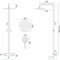 Душевая система  Rea Lungo white REA-P6608 - Превью изображения №11 — Интернет-магазин ПроЗаказ