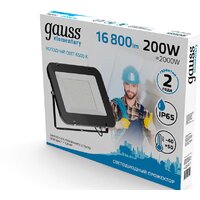 Уличный прожектор Gauss Elementary 200W 6500К 691511200 - Превью изображения №2 — Интернет-магазин ПроЗаказ