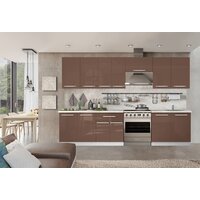 Готовая кухня Кастанье Мила 2.8 (трюфель коричневый) - Превью изображения №2 — Интернет-магазин ПроЗаказ