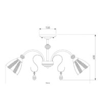 Люстра средней высоты Евросвет Floranse 30155/8 (Белый) - Превью изображения №7 — Интернет-магазин ПроЗаказ