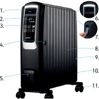 Масляный радиатор Yoer Inferno OFR1025BK - Превью изображения №2 — Интернет-магазин ПроЗаказ