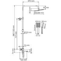Душевая система  Wasserkraft A199.118.141.087.CH Thermo - Превью изображения №3 — Интернет-магазин ПроЗаказ