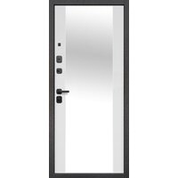 Металлическая дверь Guard Зеркало серебристый/белый матовый (96x205, левая) - Превью изображения №3 — Интернет-магазин ПроЗаказ