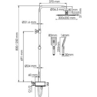 Душевая система  Wasserkraft A113.119.126.CH Thermo - Превью изображения №3 — Интернет-магазин ПроЗаказ
