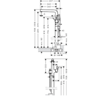 Смеситель Hansgrohe Talis S 72412000 - Превью изображения №4 — Интернет-магазин ПроЗаказ