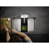Смеситель Hansgrohe Aquno Select M81 73837800 (стальной) - Превью изображения №4 — Интернет-магазин ПроЗаказ