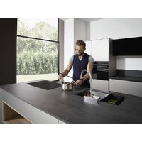Смеситель Hansgrohe Aquno Select M81 73837800 (стальной) - Превью изображения №6 — Интернет-магазин ПроЗаказ